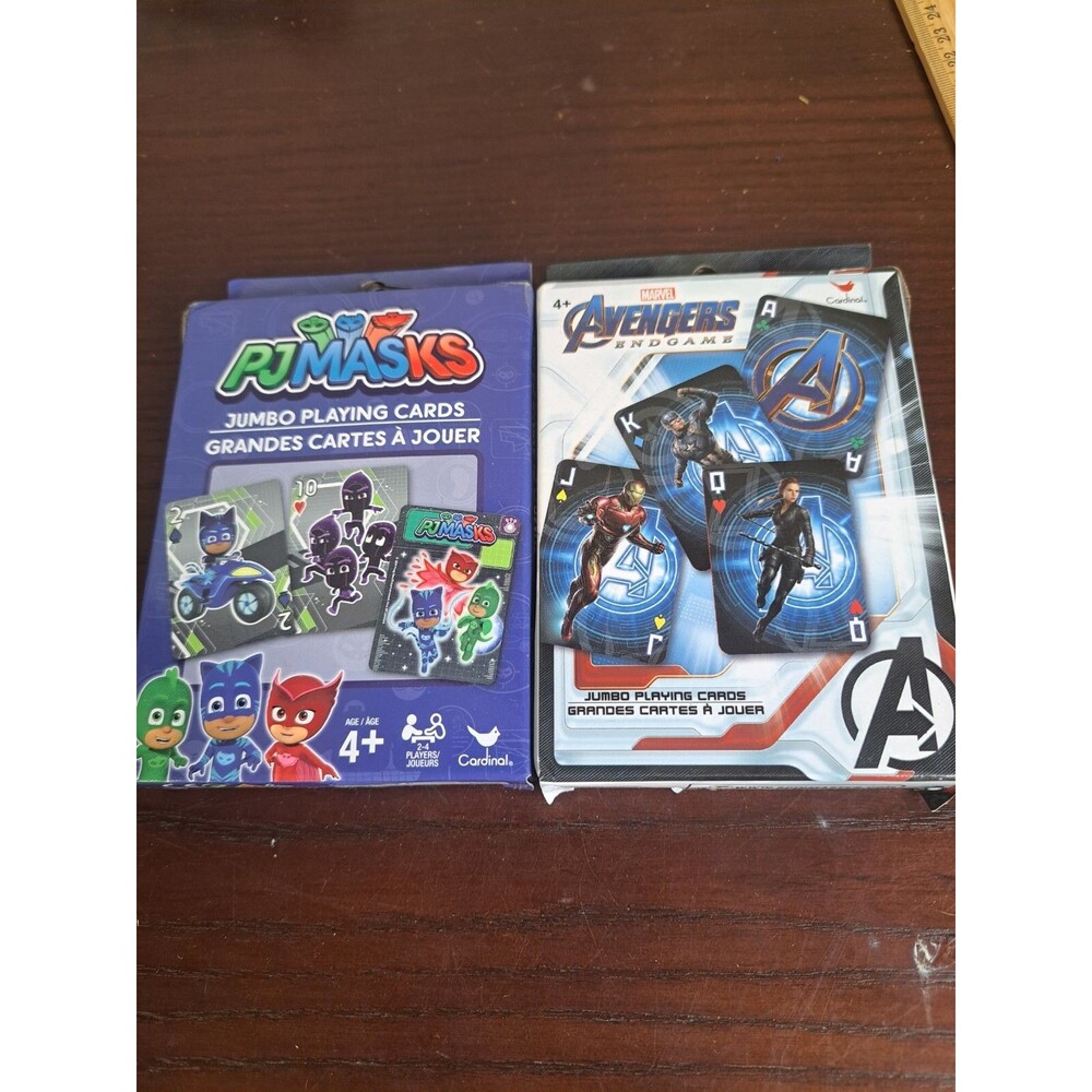 PJ Masks And Avengers End Game Jumbo Playing Cards Lot
